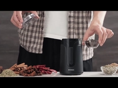 fabricante automático pequeno do café 40g, mini Spice Bean Matte Black Coffee Grinder