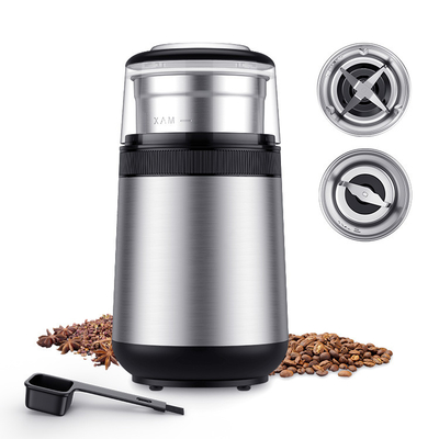 Moedor And Maker With de Machine Automatic Coffee do moedor da especiaria SS304 2 bacias removíveis