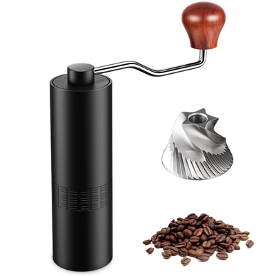 De madeira 28g portátil ajustável de Burr Electric Handheld Coffee Grinder da manivela