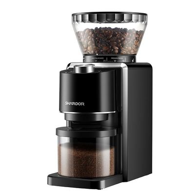 Luz de ajuste do diodo emissor de luz de Burr Coffee Grinder Coarse 35 cônicos profissionais ultra finos