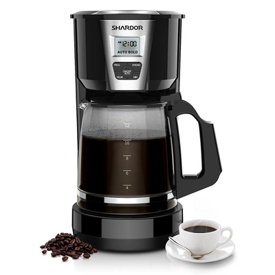 Branco 1.8L programável automático morno do fabricante de café do gotejamento da casa de CM515B fabricante de café de 12 copos