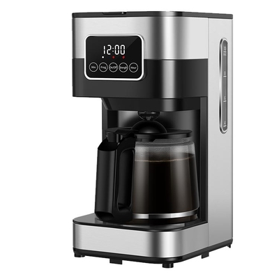 Máquina do café do gotejamento do tela táctil do OEM auto 10 copos programáveis com garrafa de vidro