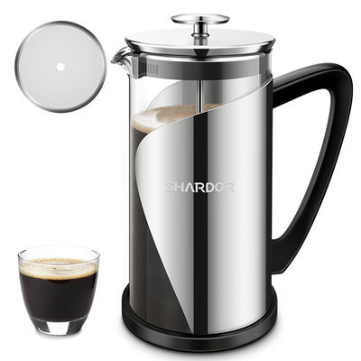 Imprensa francesa parede dobro de vidro francesa de aço inoxidável do fabricante de café 1000ML da imprensa da grande