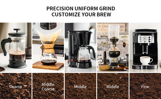 fabricante de café a pilhas elétrico de aço inoxidável da máquina de moedura do OEM de 40mm