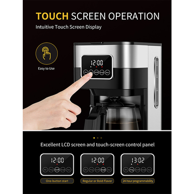 o fabricante de café do gotejamento 900W mantém a máquina programável automática morna 10 do café 12 copos do chá