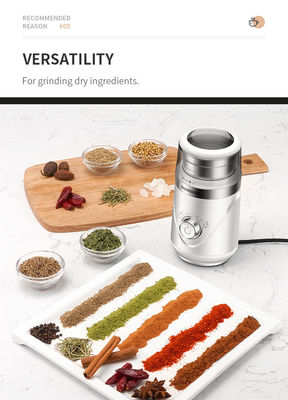 Café cronometrando Bean Grinder Stainless Steel Automatic Burr Grinder ajustável do botão