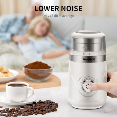 Os ABS moem muito bem o fabricante de café comercial dos copos removíveis do fabricante de café 150W grosseiro