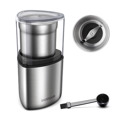 moedor de café de aço inoxidável elétrico pequeno With Removable Bowl do fabricante de café 200W 120V