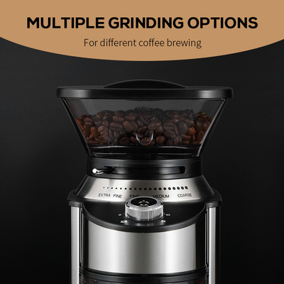 luz do diodo emissor de luz de Burr Coffee Grinder With Blue do café 200W e fechamento de segurança