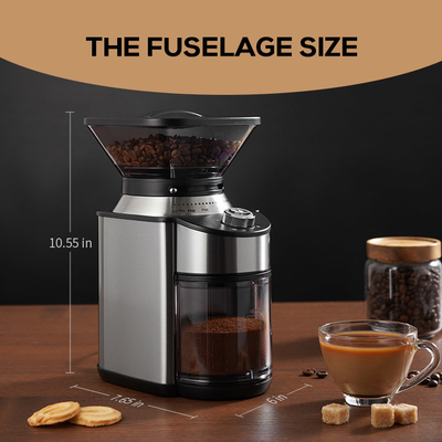 luz do diodo emissor de luz de Burr Coffee Grinder With Blue do café 200W e fechamento de segurança