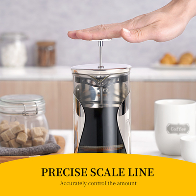 ABS de aço inoxidável francês elétrico livre do fabricante de café da imprensa de BPA filtro 1000ml de 2 camadas