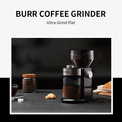 Moedor de café francês de ajuste da imprensa do café de Burr Coffee Grinder 240g 16 lisos pequenos