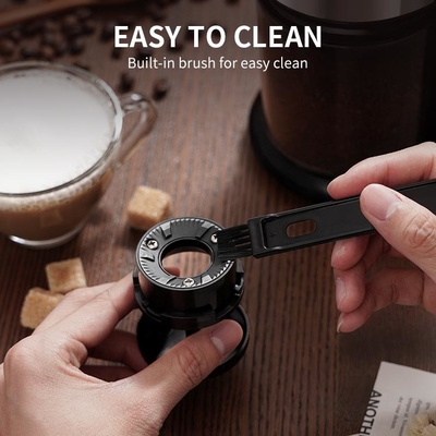 Fechamento de moedura Burr Flat Silver de Safty de 12 ajustes de Burr Coffee Grinder 16 elétricos da lâmina do copo