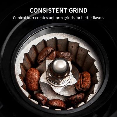 Luz de ajuste do diodo emissor de luz de Burr Coffee Grinder Coarse 35 cônicos profissionais ultra finos