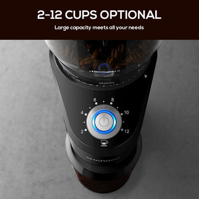 14 ajustes cônicos ajustáveis da moagem de Burr Coffee Grinder Espresso Extensive