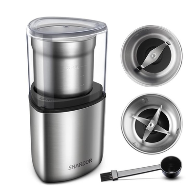 Os copos dobro temperam o moedor elétrico Stainless Steel do moinho uso molhado seco da máquina de moedura do multi