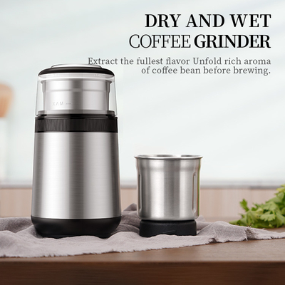 2 de café copos removíveis função Bean Grinder elétrico ajustável do fabricante 200W da multi