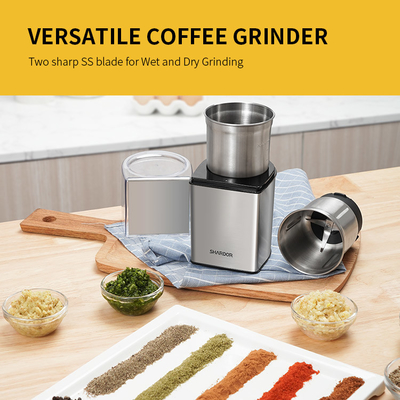 café sem corda recarregável Bean Grinder With Removable Cups do moedor de café 70g 200W