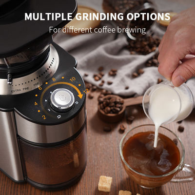 ABS cônico profissional de Burr Coffee Grinder do de alta capacidade com ajuste preciso da moagem 19