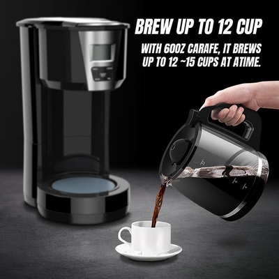 Branco 1.8L programável automático morno do fabricante de café do gotejamento da casa de CM515B fabricante de café de 12 copos
