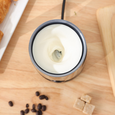 Controle de temperatura preciso baixo destacável lustroso 65°C de Matte Black Espresso Milk Frother