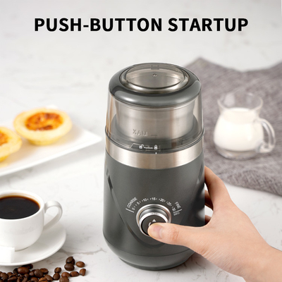 Mini Bean Custom Coffee Grinder Coarse ou copo removível fino Burr Mill elétrico