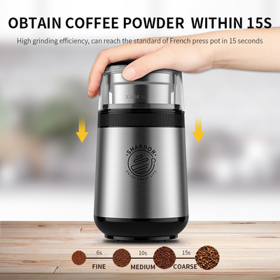 multi máquina funcional SS304 Burr Grinder Coffee Maker removível do café 150W