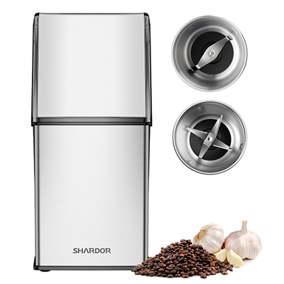 UL elétrico pequeno Mini Electric Coffee Maker de Bean Grinder ETL do café do ODM 2 copos de Removeable