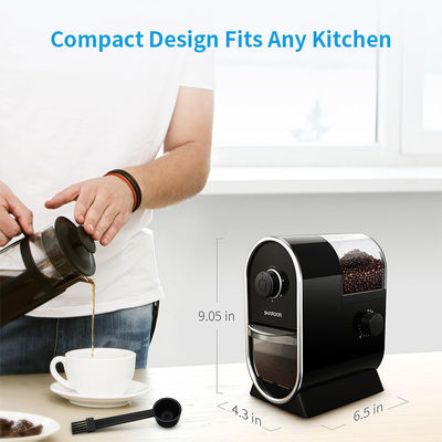 Máquina de moedura do café de Mini Black Burr Coffee Grinder 100W para a casa