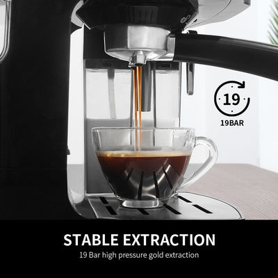 Máquina do café preto com máquina de café do agregado familiar da função 500W de Frother do leite a multi