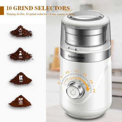 moedor automático elétrico do café de Bean Grinder SS304 70g do café 150W