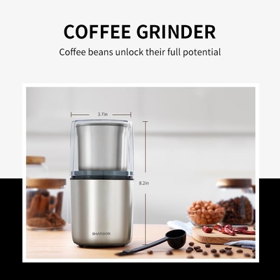 Moedor de café feito sob encomenda profissional Machine Electric das porcas 200W de aço inoxidável
