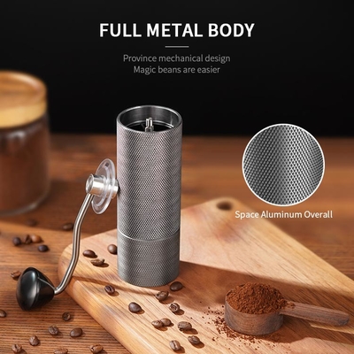Moedor de café manual Stainless Steel Conical da cultura do café Burr Mini