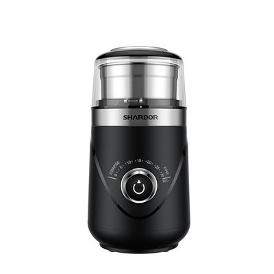 Moedor de café elétrico cronometrando ajustável One Button Start do botão para o pó fino grosseiro